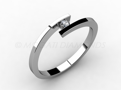 Zásnubní prsteny-Zásnubní prsten 048 Z