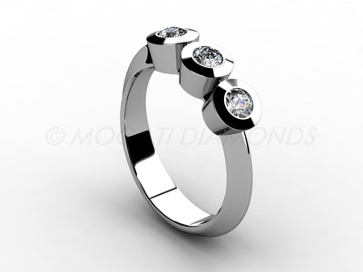 Zásnubní prsteny-Zásnubní prsten 055 Z