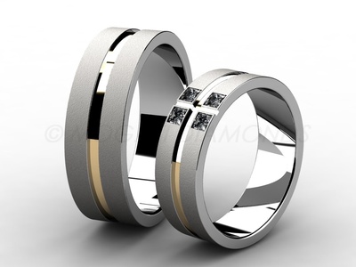 Snubní prsteny-Snubní prsteny 028 Z