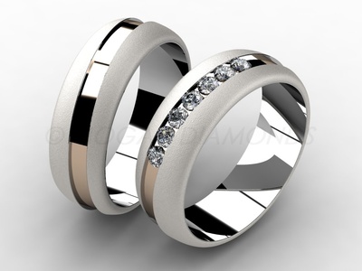 Snubní prsteny-Snubní prsteny 034 Z