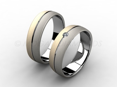 Snubní prsteny-Snubní prsteny 037 Z