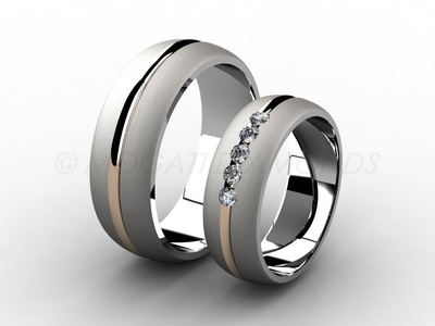 Snubní prsteny-Snubní prsteny 038 Z